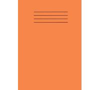 Orange A4 School Exercise Book Lined Paper Workbook Supplies 101 Pages with Margin Line: For Students, Kids, College, Office, Classroom Use and Home Use Learning Resources