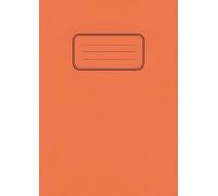 Orange A4 School Exercise Notebook: 80 Pages Lined With Margin: Notebook For Lessons & Lectures