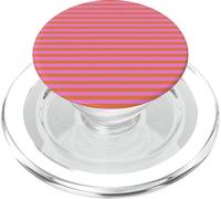 Orange and Pink Stripes Geometric Horizontal Lines Pattern PopSockets PopGrip per MagSafe