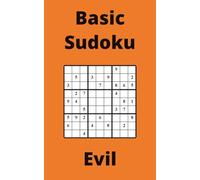 Orange Basic Sudoku Book, 9x9 Puzzles, 150 Pages, 5x8, Evil