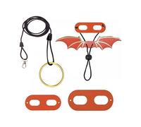 (Orange) Bearded Dragon Lizard Leash Harness, Adjustable Small Reptile Animals Harness W/ 3 Size Wing For Outdoor Safety Walking