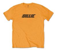 Billie Eilish - T-Shirt # L Unisex Orange # Racer Logo & Blohsh