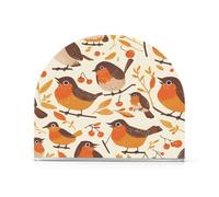 Orange Birds Semplice Portatovaglioli Acrilico Oro per esterni, Sala da pranzo Portatovaglioli autoportanti per cucina Home Decor per bagno, ristorante
