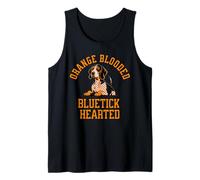 Orange Blooded Bluetick Hearted, Tennessee Pride Design Canotta