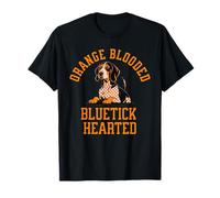Orange Blooded Bluetick Hearted, Tennessee Pride Design Maglietta