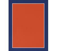 Orange & Blue Composition Paperback Notebook - Large (8.5” x 11” A4) College Ruled + Field: Sport Series | Subject Notebook for Students, Professionals, Athletes, and Fans