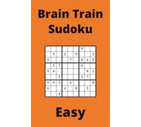 Orange Brain Train Sudoku Book, 9x9 Puzzles, 150 Pages, 5x8, Easy