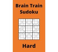 Orange Brain Train Sudoku Book, 9x9 Puzzles, 150 Pages, 5x8, Hard