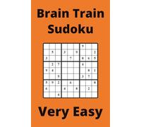 Orange Brain Train Sudoku Book, 9x9 Puzzles, 200 Pages, 5x8, Very Easy