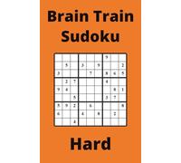 Orange Brain Train Sudoku Book, 9x9 Puzzles, 50 Pages, 5x8, Hard