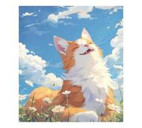 Orange Cat Anime Style copertura magnetica per lavastoviglie riutilizzabile avvolge frigorifero magnetico decorazione per le vacanze 58,4 x 66 cm