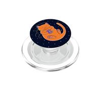 Orange Cat Ascoltare la musica nello spazio PopSockets PopGrip per MagSafe