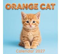 Orange Cat Calendar 2027: Monthly Square Photo Office Organization Featuring Adorable Tabby Kittens