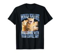 Orange Cat Ginger Coffee Signore Maglietta