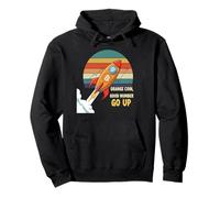 Orange Coin Number Go Up tendenza rialzista crypto hype bitcoin Felpa con Cappuccio