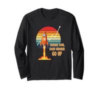 Orange Coin Number Go Up tendenza rialzista crypto hype bitcoin Maglia a Manica