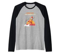 Orange Coin Number Go Up tendenza rialzista crypto hype bitcoin Maglia con Maniche Raglan