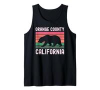 Orange County California Irvine Bear Retro Beach 949 Laguna Canotta