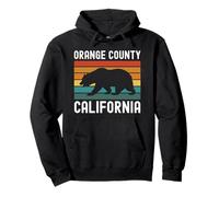 Orange County California Irvine Bear Retro Beach 949 Laguna Felpa con Cappuccio