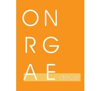 Orange Decor: Bright Beautiful Minimalist Home Decor Book | For Interior Design, Book Stacking, Journaling and Guestbooks