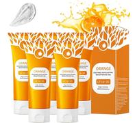 Orange Exfoliating Gel Lf16-35, Gel Esfoliante Purificante - Detergente Peeling Delicato per Viso E Corpo, Scrub Efficace per Una Pelle Radiosa Con Formula a Bolle D'arancia(5pcs)