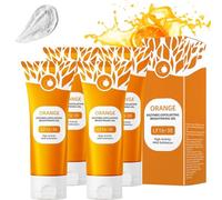 Orange Exfoliating Gel Lf16-35, Gel Esfoliante Purificante - Detergente Peeling Delicato per Viso E Corpo, Scrub Efficace per Una Pelle Radiosa Con Formula a Bolle D'arancia(4pcs)