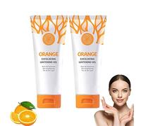 Orange Exfoliating Whitening Gel Scrub for Face and Body Skin (2pcs)