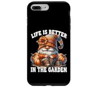 Orange Fall Gnome Grandpa Life Is Better In The Garden Custodia per iPhone 7 Plus/8 Plus