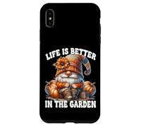 Orange Fall Gnome Grandpa Life Is Better In The Garden Custodia per iPhone XS Max