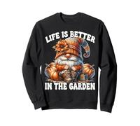 Orange Fall GNOME Grandpa Life Is Better in The Garden Felpa