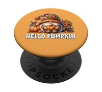 Orange Fall Must Haves For Women Hello Pumpkin Gnome PopSockets PopGrip Adesivo