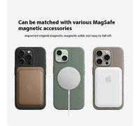 (Orange) For iPhone 15 Pro MagSafe Compatible Liquid Silicone Case with Premium Protective Cover and Soft Touch Finish_bs8z