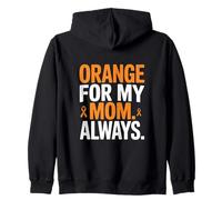Orange for My Mom Always - Nastro di Supporto per leucemia Felpa con Cappuccio
