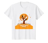 Orange for Unity: Ispirare Lo Spirito di comunità Maglietta, Bambini, Bianco, 6 Anni