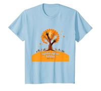 Orange for Unity: Ispirare Lo Spirito di comunità Maglietta, Bambini, Celeste, 6 Anni