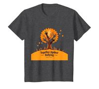 Orange for Unity: Ispirare Lo Spirito di comunità Maglietta, Bambini, Grigio Scuro, 2 Anni