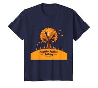 Orange for Unity: Ispirare Lo Spirito di comunità Maglietta, Bambini, Navy, 3 Anni