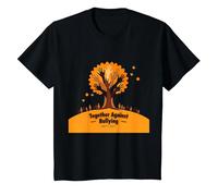 Orange for Unity: Ispirare Lo Spirito di comunità Maglietta, Bambini, Nero, 2 Anni