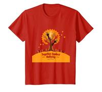 Orange for Unity: Ispirare Lo Spirito di comunità Maglietta, Bambini, Rosso, 6 Anni