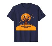 Orange for Unity: Ispirare Lo Spirito di comunità Maglietta, Uomo, Navy, L