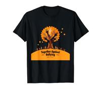 Orange for Unity: Ispirare Lo Spirito di comunità Maglietta, Uomo, Nero, 6XL