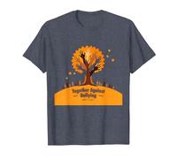 Orange for Unity: Ispirare Lo Spirito di comunità Maglietta, Uomo, Pervinca, 6XL
