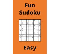 Orange Fun Sudoku Book, 9x9 Puzzles, 150 Pages, 5x8, Easy