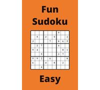 Orange Fun Sudoku Book, 9x9 Puzzles, 200 Pages, 5x8, Easy