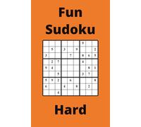 Orange Fun Sudoku Book, 9x9 Puzzles, 300 Pages, 5x8, Hard