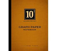 Orange Graph Paper Notebook | 10 Squares Per Inch: Built for Maximum Precision | Bright and Professional Orange | High-Density Grid Layout | 110 Pages | 8.5 x 11 Inches