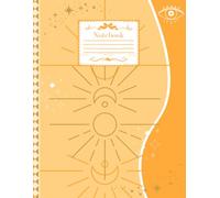 Orange Horoscope Tarot Spiritual-Themed Preppy College-Ruled 8.5"x11" Notebook: Soft Witchy Coquette Evil Eye Cute Pastel Goth Office Supplies Journal ... Stationery, School Notes, Teens & Women <3