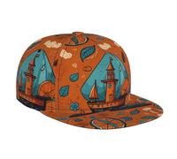 Orange House, berretto da baseball da viaggio sportivo, cappello regolabile a tesa piatta, cappello da sole unisex