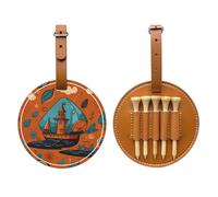 Orange House Brown Golf Tee Storage Bag, multifunzionale Golf tee Storage Bag per gli uomini, materiale durevole dell'unità di elaborazione