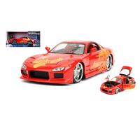 Orange Jls Mazda Rx-7 Fast %26 Furious 1:24 Model JADA TOYS